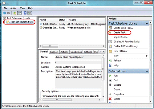 Windows 8 Task Schedule Library